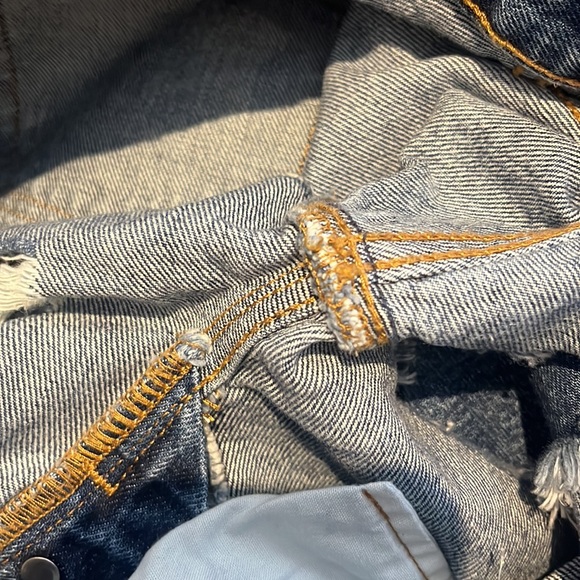 Levi’s 501 Denim dark Wash jean shorts. - Picture 10 of 13